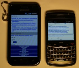 Blackberry vs Samsung