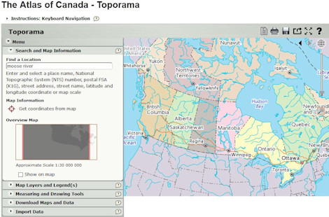 Atlas of Cnada - Toporama 