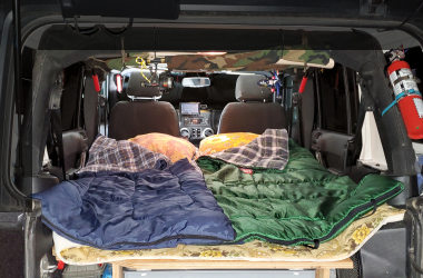 DIY Sleeping Platform in Jeep JK