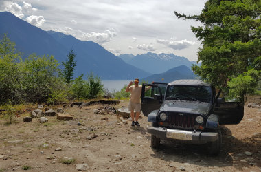 Highline to Poison Mountain in BC Highline to Poison Mountain in BC