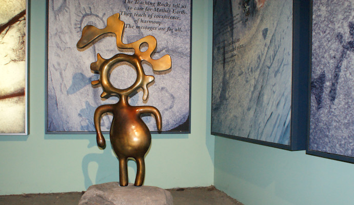 Sculpture in the Petroglyphs Provincial Park Museum