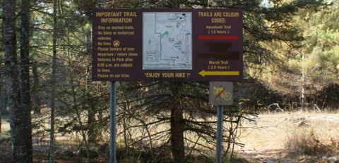 Petroglyphs Provincial Park trail map