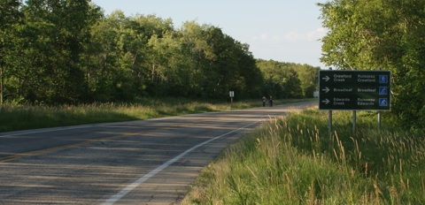 road access to Crawford Creek Trail