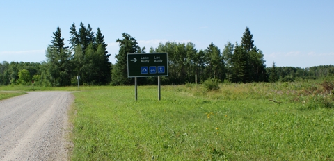 Road to Lake Audy Trail