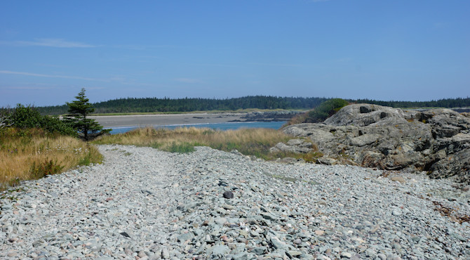 road to Sandy Cove on White Head Island