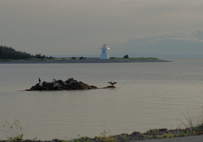 Lighthouse accross the bay 