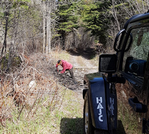 Finleyson Lake trail damn repair