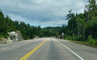 Ontario Trans Canada Highway in the North 