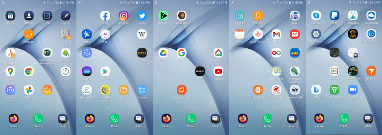 Samsung menus 