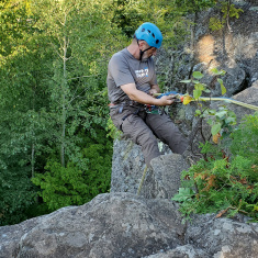 Climbing at the Bluffs 