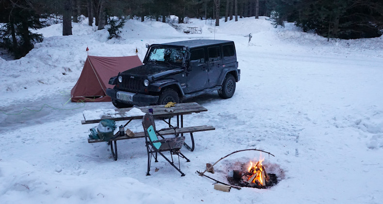 Winter Camping Mew Lake 2019 