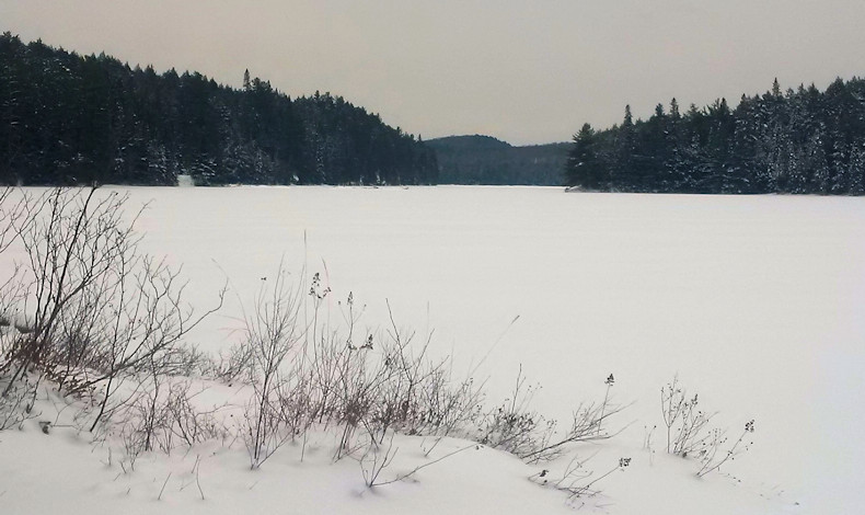 Cache Lake in winter 