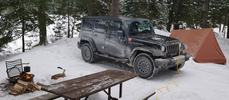 Winter Camping Mew Lake 2018