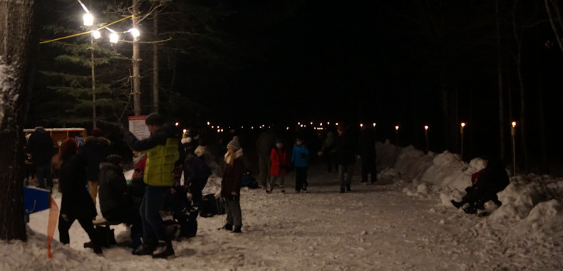 Arrowhead Skating at night 