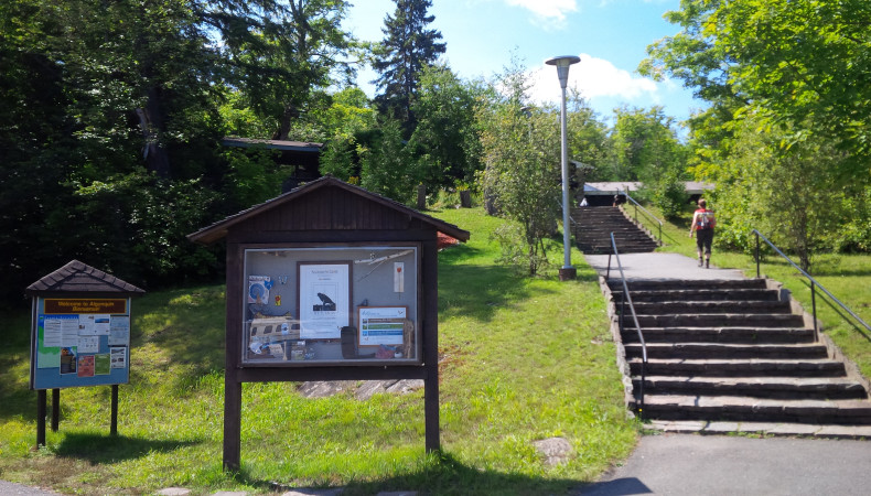 Stairs to the Algonquin Art Centre