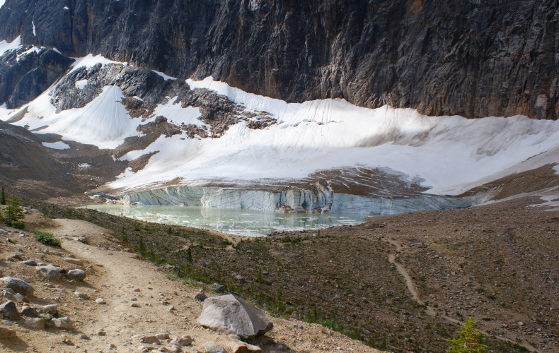 Lake below Cavell Clacier