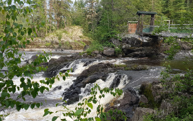 Englehart River waterfalls 