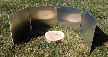 Home made Campfire Heat Reflector 