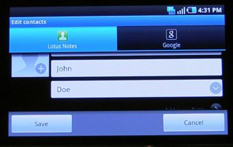 Update contact 
