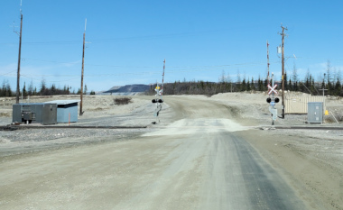 Train Crossing near Mont Write Mine 