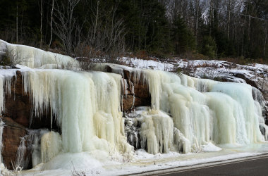 Eisformation im Park