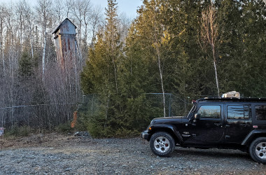 Silverfields Rd sdlich von Cobalt in Ontario