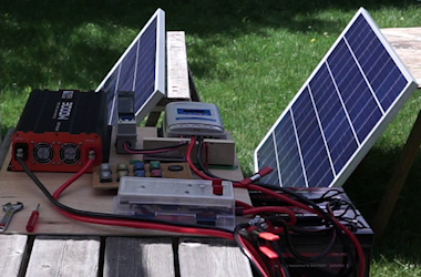Trailer Solar Setup